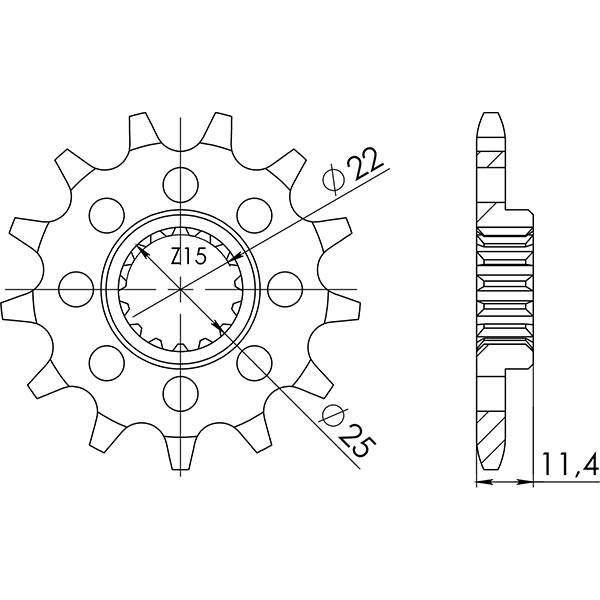 520 Sprocket - Front sprocket - RICAMBI - SPARE PARTS